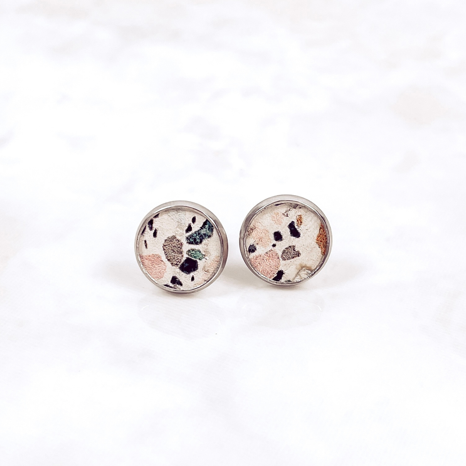 Mommy and Me Stud Set- Silver