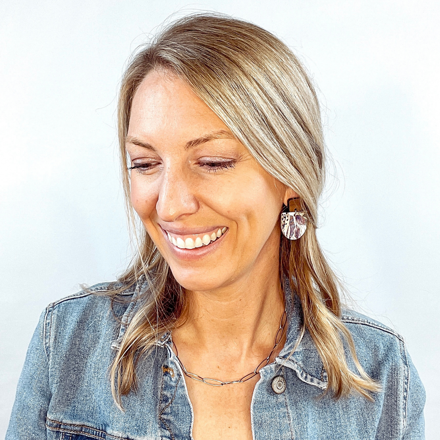 Fall Leather and Cork Earrings Pumpkin Earrings Autumn 