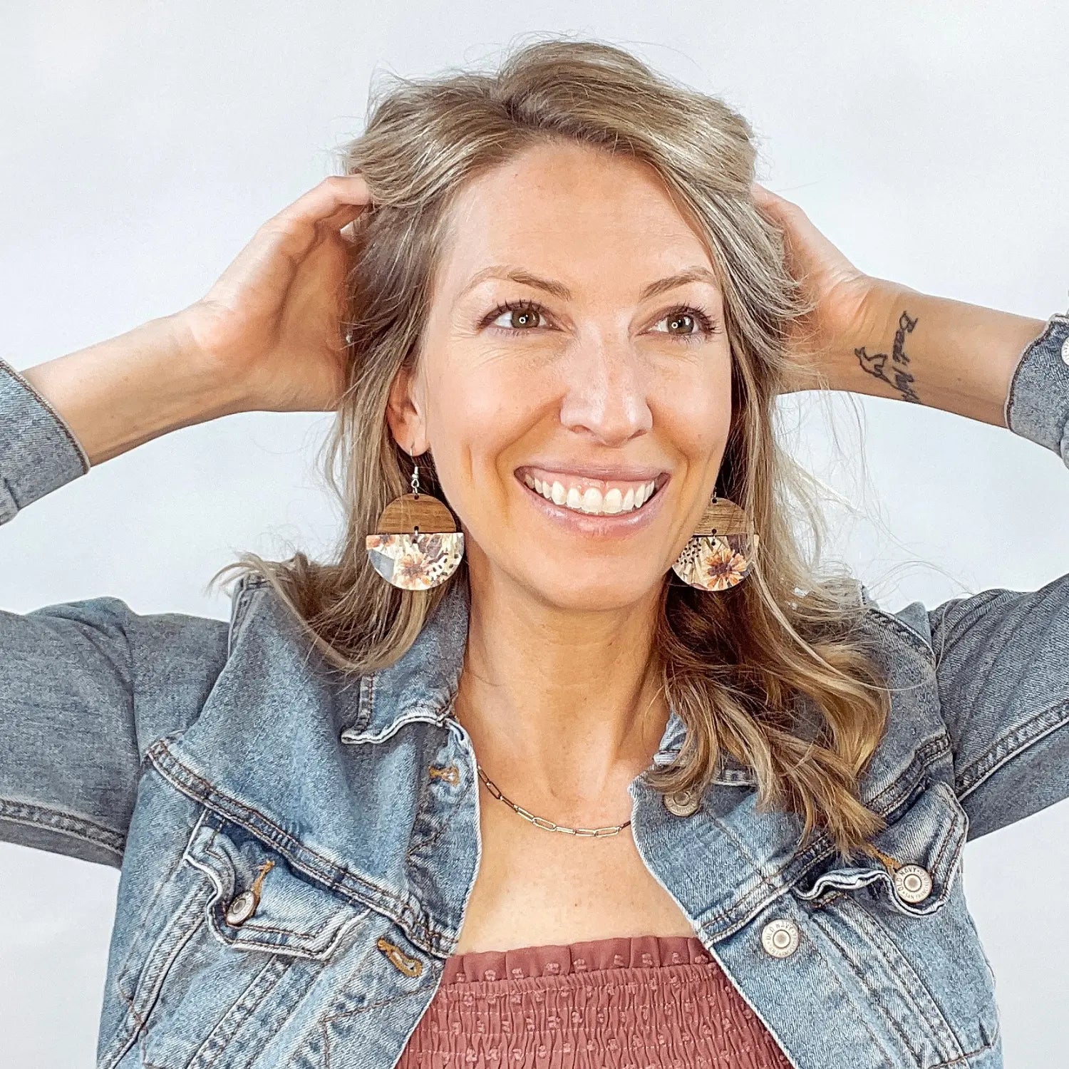 Everly Cork + Wood Earrings Creek + Elm