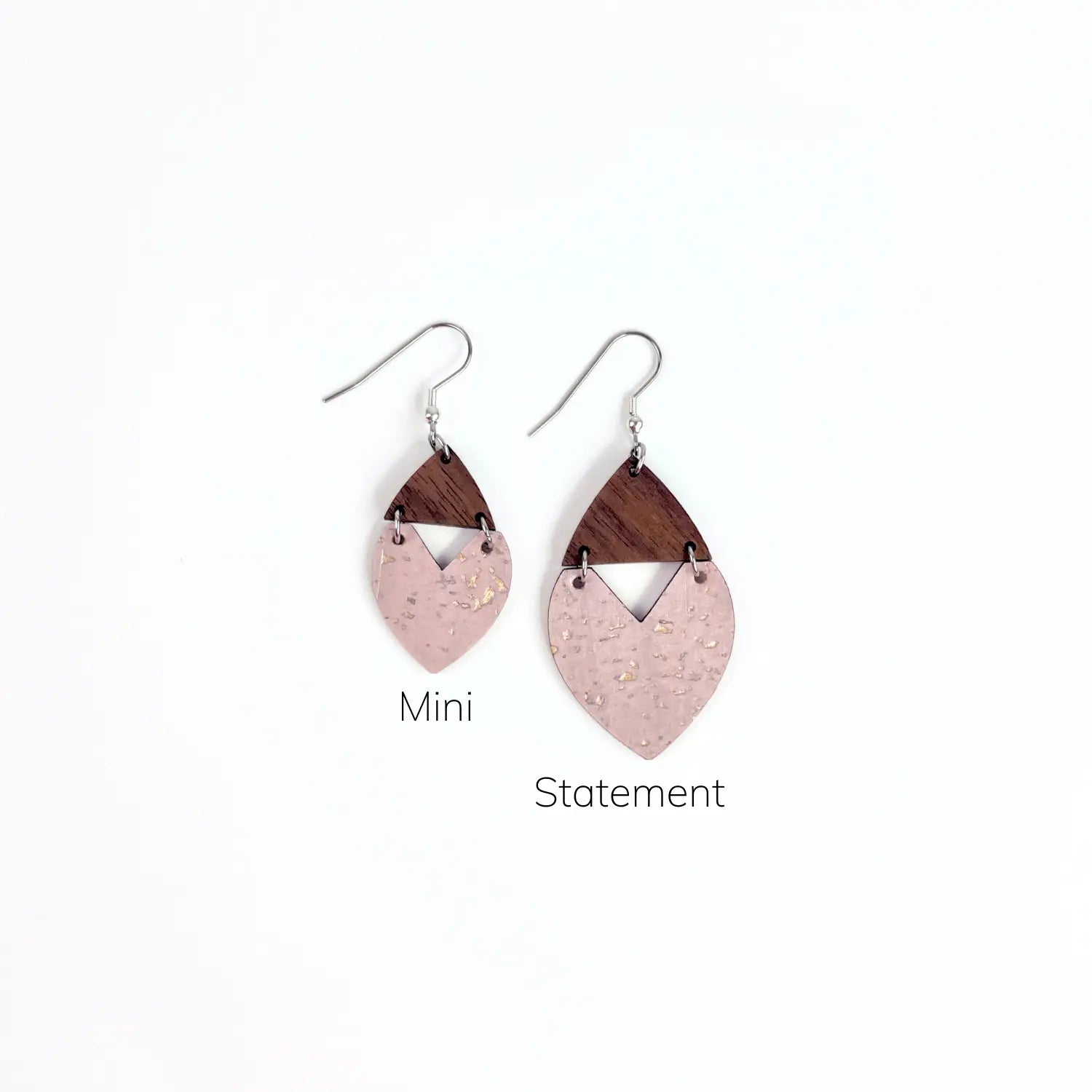 Scarlett Cork + Wood Earrings Creek + Elm