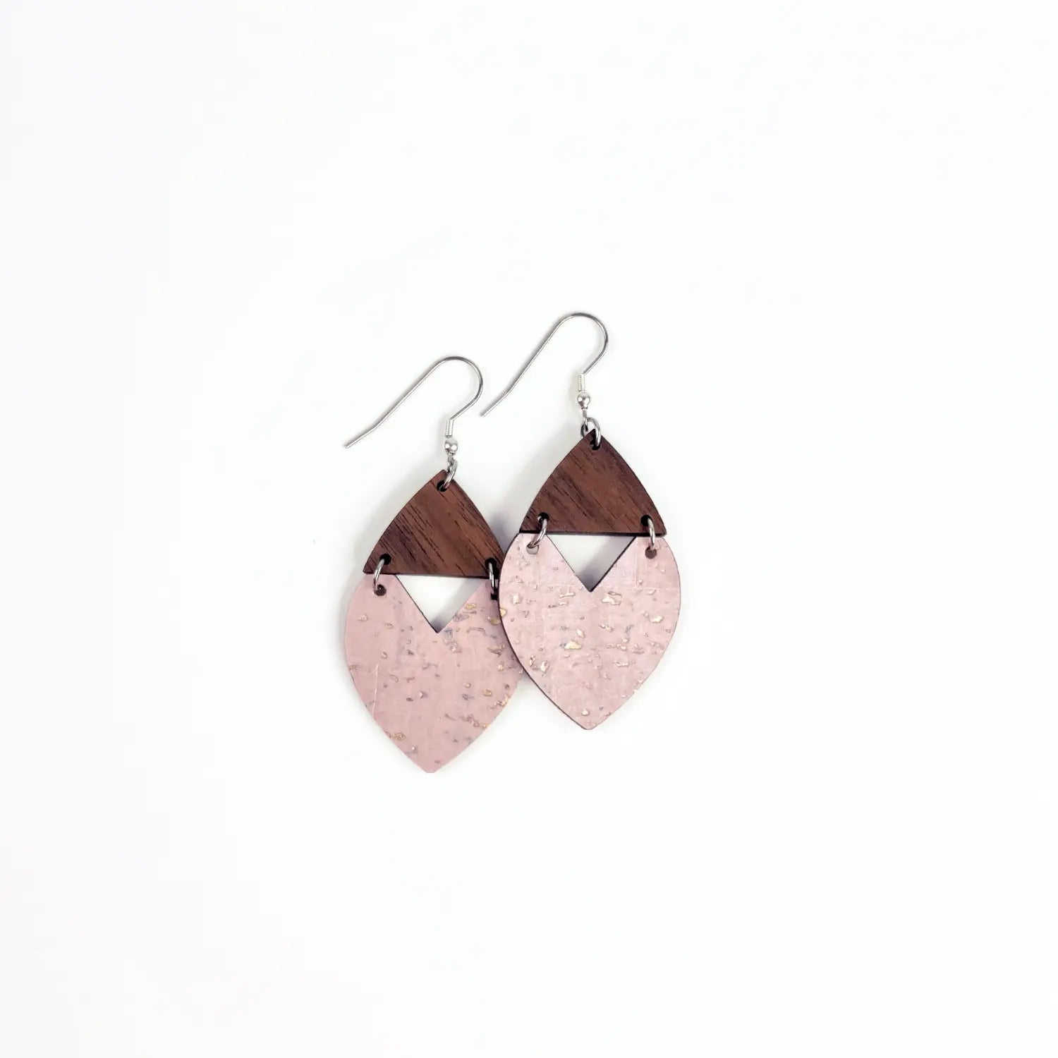 Scarlett Cork + Wood Earrings Creek + Elm