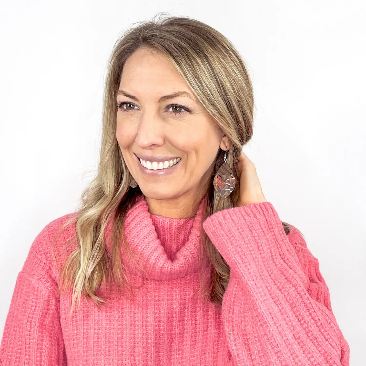 Scarlett Cork + Wood Earrings Creek + Elm