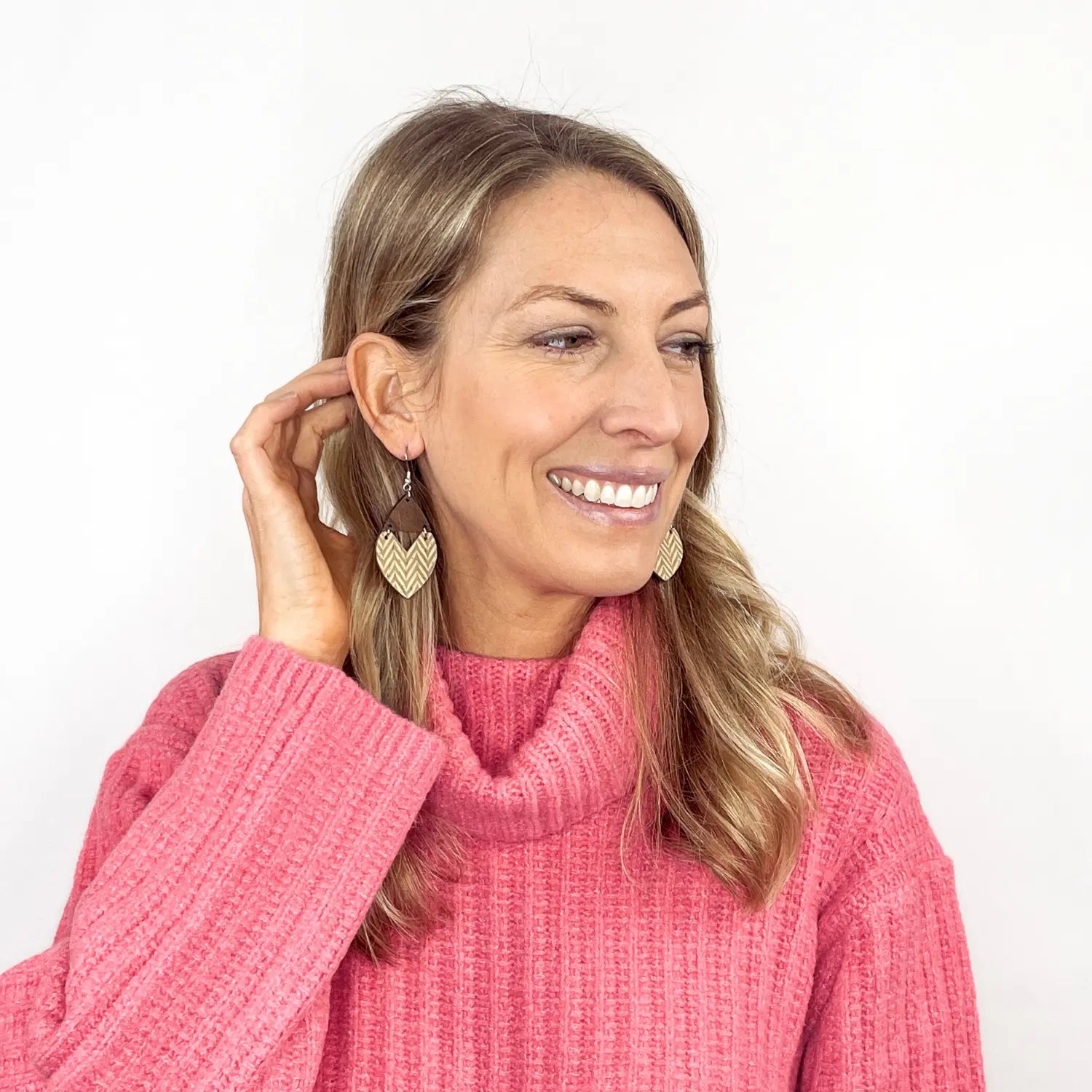 Scarlett Cork + Wood Earrings Creek + Elm