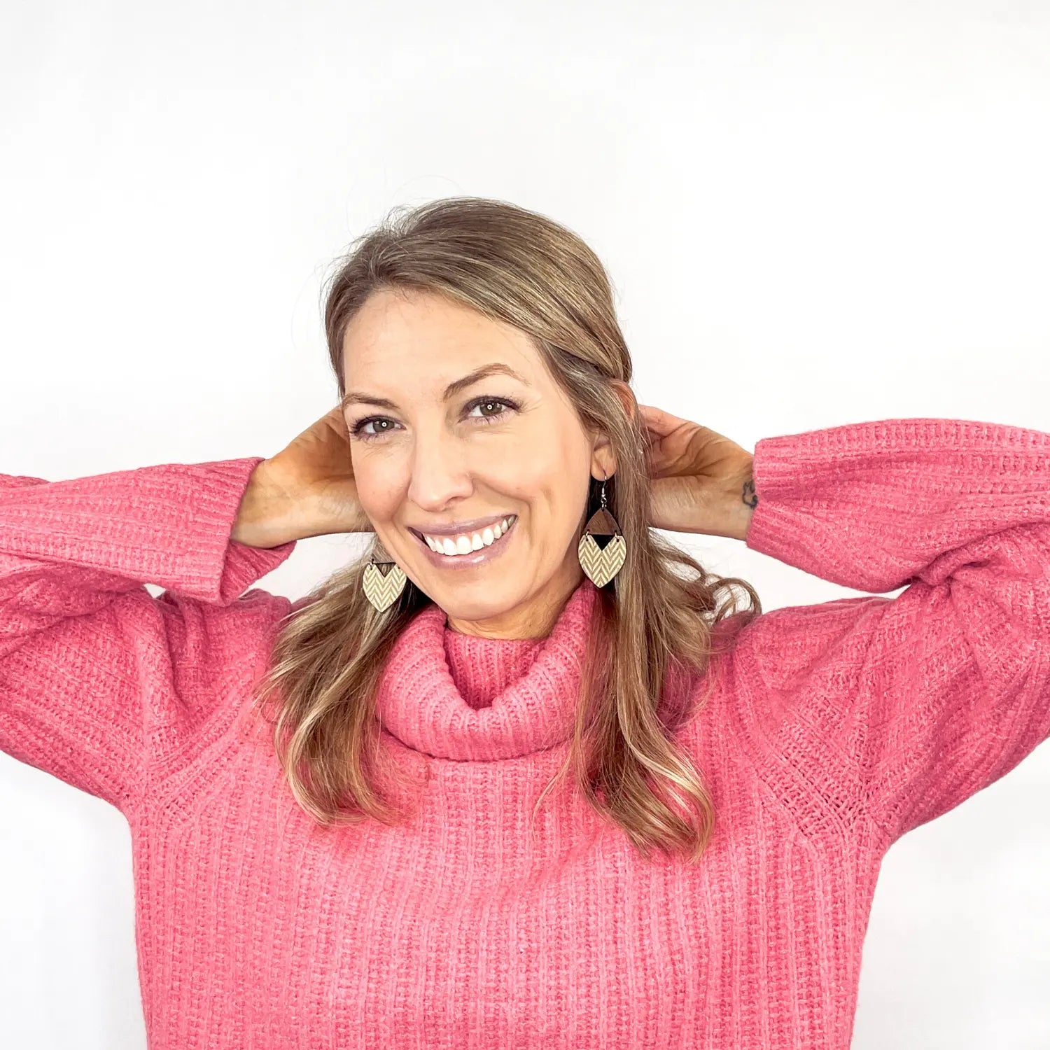 Scarlett Cork + Wood Earrings Creek + Elm