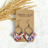 Wren Cork and Gold Accent Dangly Earrings-Autumn Leaves Creek + Elm