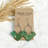 Wren Cork and Gold Accent Dangly Earrings-Gold Fleck Green Creek + Elm