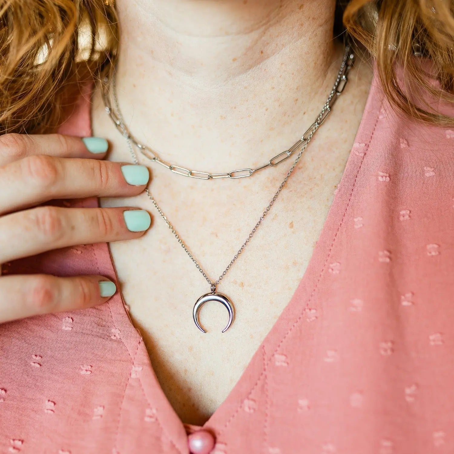 Paperclip Chain Necklace- Silver Creek + Elm