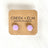 clay hexagon studs lavender close up