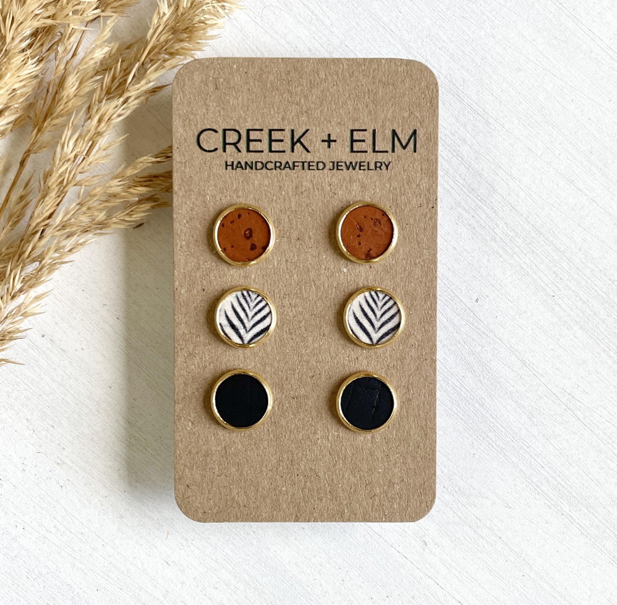 Creek+Elm Signature Stud Set- Pumpkin Spice