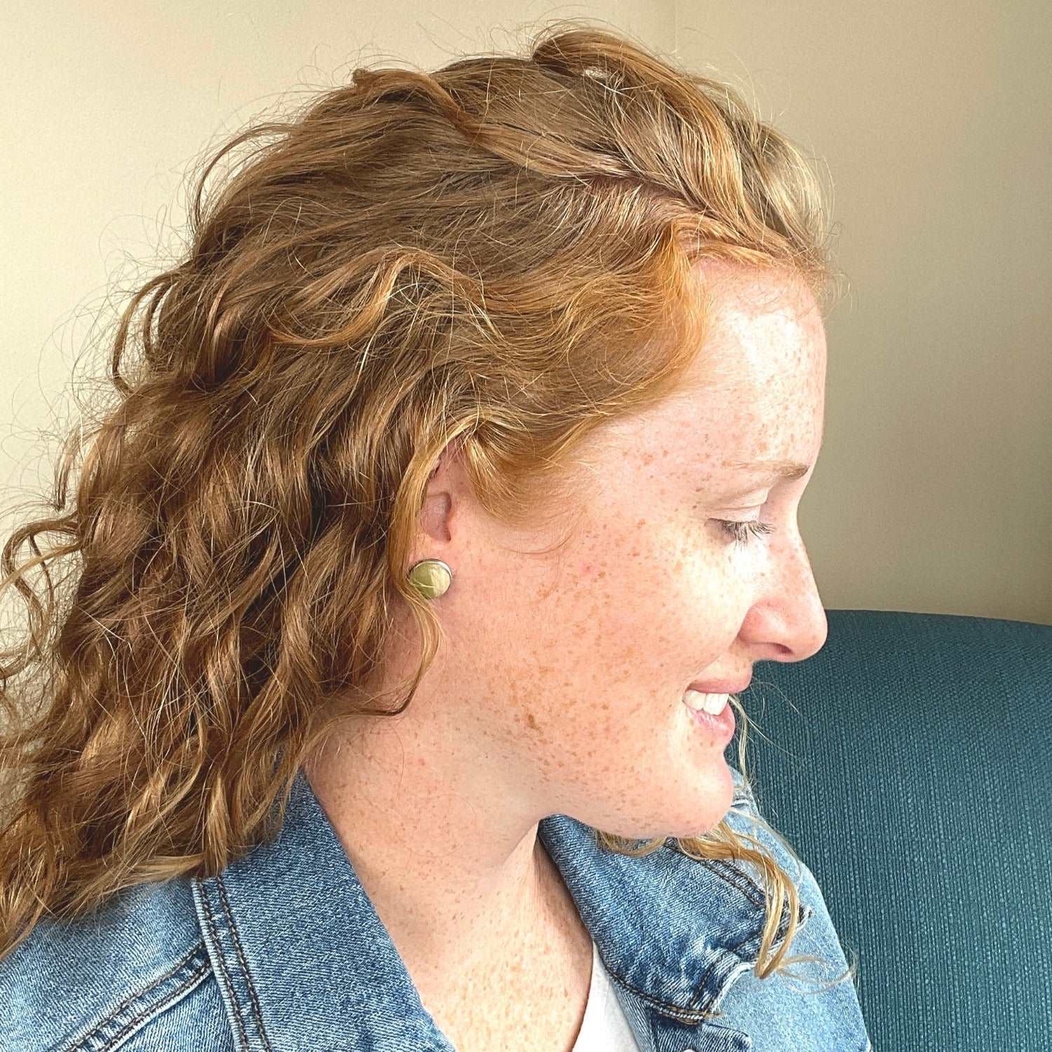 Taylor Stud Earrings-Sage Green