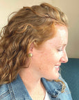 Taylor Stud Earrings-Sage Green