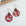 Cora Patriotic Collection Walnut Wood and Cork Earrings- Fireworks Creek + Elm