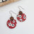Cora Patriotic Collection Walnut Wood and Cork Earrings- Fireworks Creek + Elm