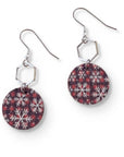 Elizabeth Snowflake Cork and Hexagon Earrings Creek + Elm