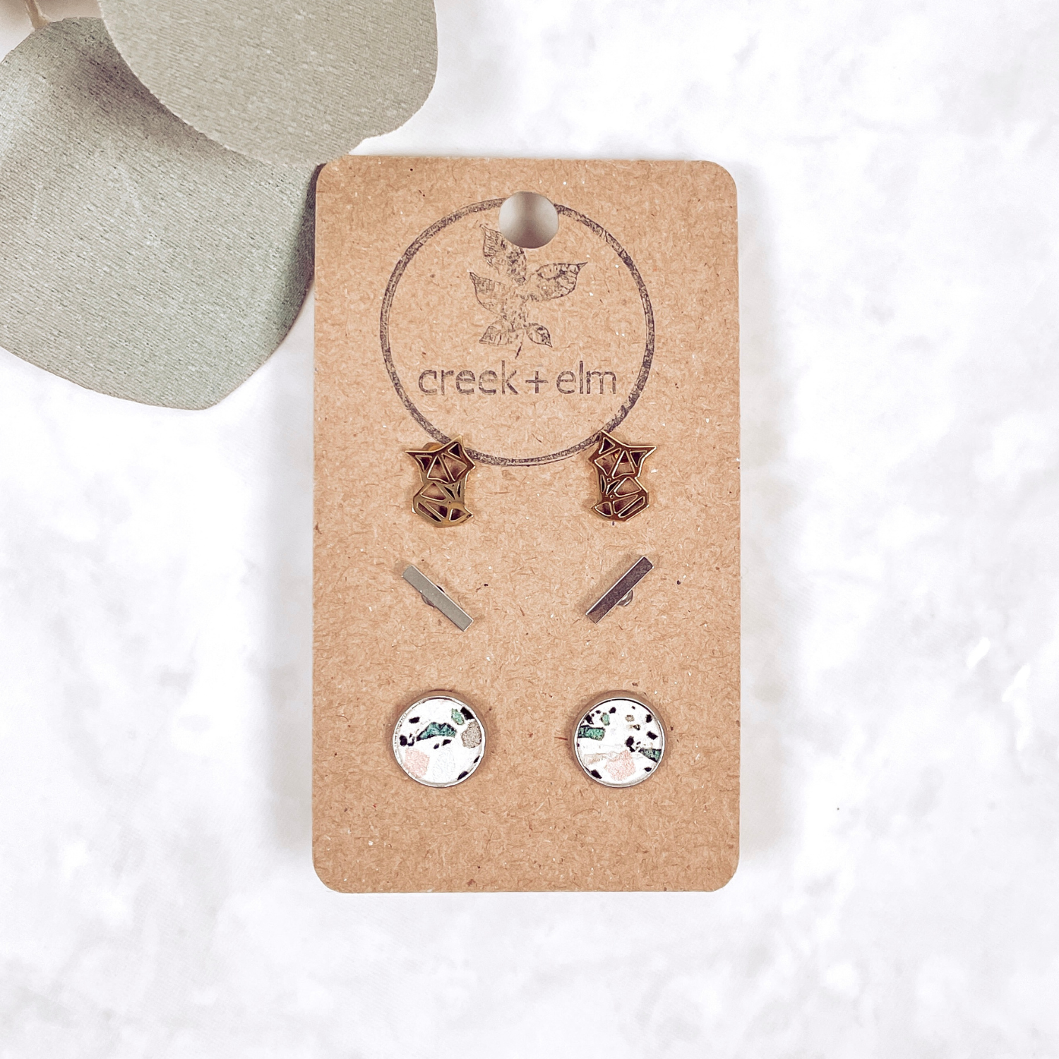 Mommy and Me Stud Set- Silver