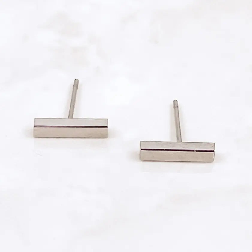 Stainless Steel Bar Stud- Silver Creek + Elm