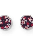 Snowflake Cork Stud Earrings Creek + Elm