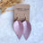 Henley Cork Dangly Leaf Earrings-Blush Creek + Elm