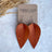 Henley Cork Dangly Leaf Earrings-Copper Creek + Elm