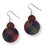 Cora Plaid Cork Earrings with Walnut Wood Accent Creek + Elm