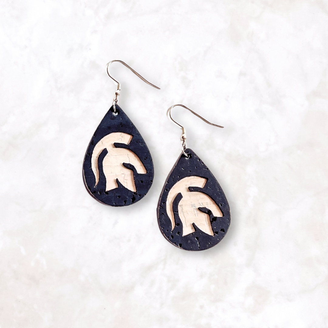 Spartan Pride Cork Earrings