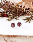 Snowflake Cork Stud Earrings Creek + Elm