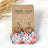 Cora Summer Garden cork and walnut earrings on Creek+Elm Packaging