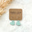 Juliet Heart Hoop Cork Earrings-Seafoam Green Creek + Elm