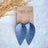 Henley Cork Dangly Leaf Earrings-Pearl Gray Creek + Elm