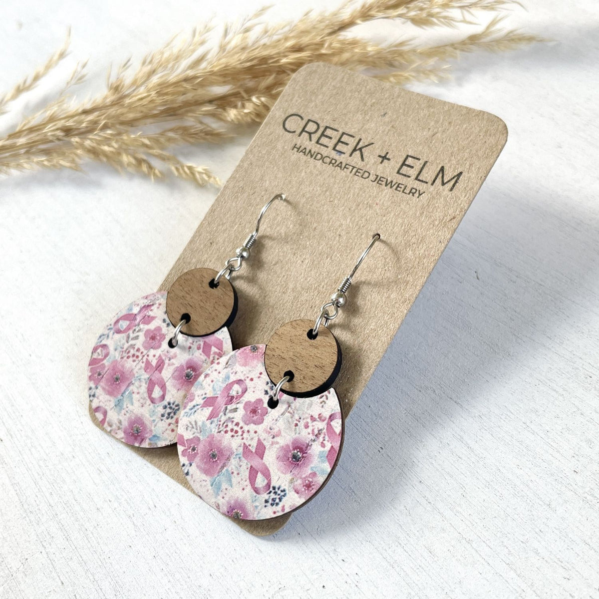 Cora Hope Collection Cork &amp; Walnut Earrings