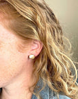 Taylor Stud Earrings-Cream